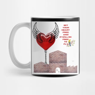 chained heart Mug